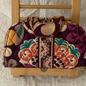 Preloved        Wallet       Colors: purple,orange,green floral pattern